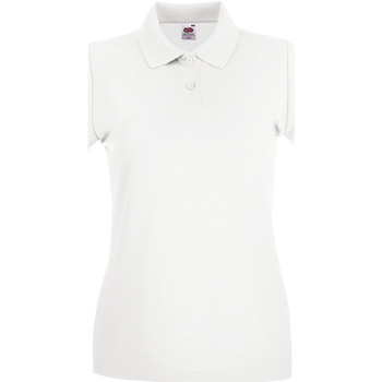 Vêtements Femme Polos manches longues Fruit Of The Loom SS89 Blanc