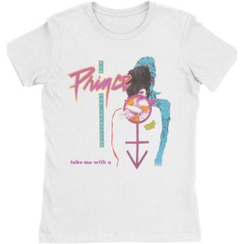 Vêtements Femme T-shirts manches longues Prince Take Me With U Blanc