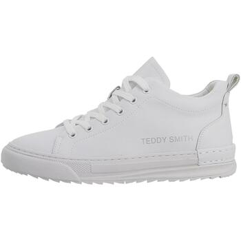 Chaussures Homme Baskets mode Teddy Smith Leather shoes Blanc