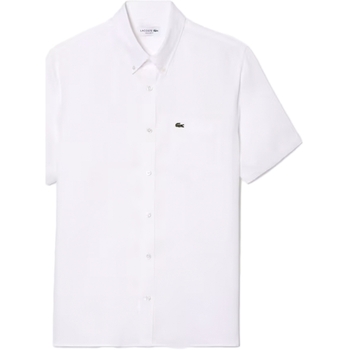 Vêtements Homme Long Sleeved Casual Shirt Lacoste Classic Blanc