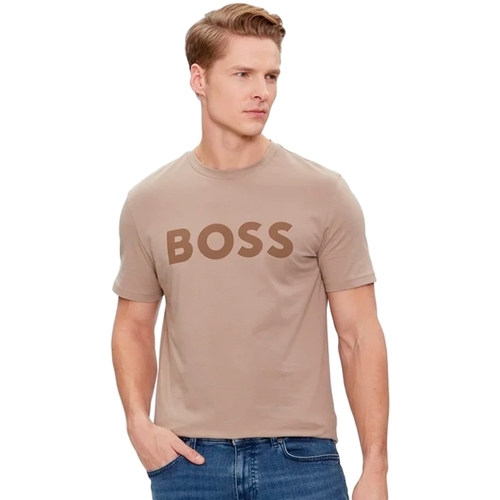 Vêtements Homme T-shirts manches courtes BOSS Jersey Marron