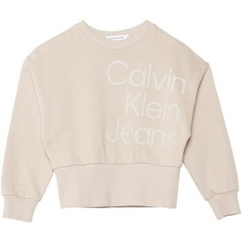 Vêtements Fille Sweats Calvin Klein JEANS Wright IG0IG02300 Beige
