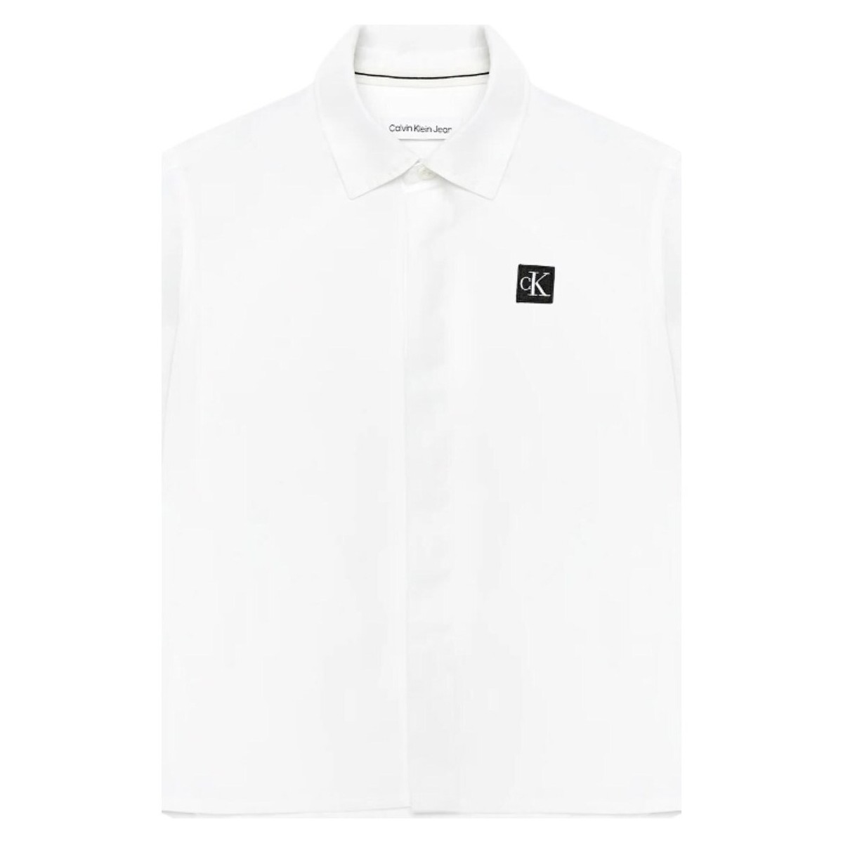 Vêtements Garçon Chemises manches longues Calvin Klein Jeans IB0IB01962 Blanc