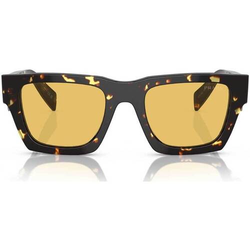 Prada Prada Pr 19xs Brown Sunglasses Lunettes de soleil Prada Occhiali da Sole  PRA06S 16O10C Autres
