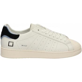 Chaussures Homme Baskets mode Date BASE CALF Blanc