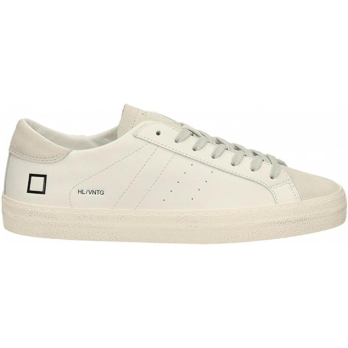 Chaussures Homme Baskets mode Date HILL LOW VINTAGE CALF Blanc