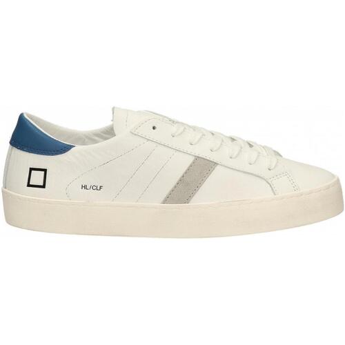 Chaussures Homme Baskets mode Date HILL LOW CALF Blanc
