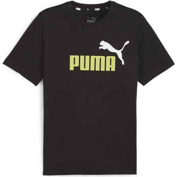 Vêtements Homme Polos manches courtes Puma ESS+ 2 Col Logo Tee Noir