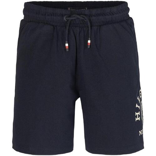 Vêtements Garçon Shorts / Bermudas Tommy capuche Hilfiger  Bleu