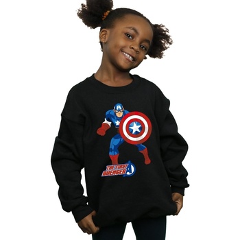 Vêtements Fille Sweats Marvel Captain America The First Avenger Noir