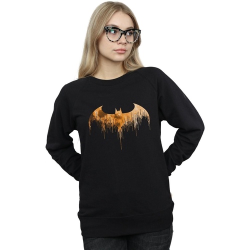 Vêtements Femme Sweats Dc Comics Batman Arkham Knight Halloween Moon Logo Fill Noir
