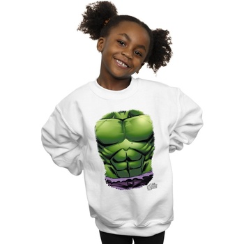 Vêtements Fille Sweats Marvel Hulk Chest Burst Blanc