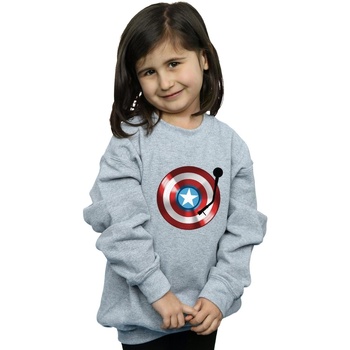 Vêtements Fille Sweats Marvel Captain America Turntable Gris
