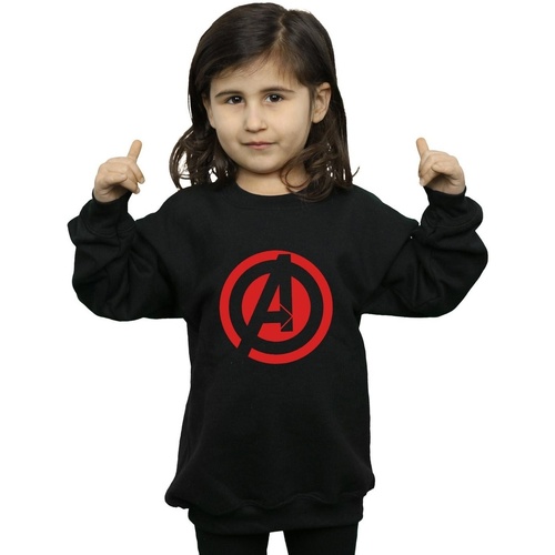 Vêtements Fille Sweats Marvel Avenegers Assemble Solid A Logo Noir