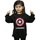 Vêtements Fille Sweats Marvel Captain America Shield Text Noir