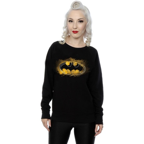 Vêtements Femme Sweats Dc Comics Batman Spray Logo Noir