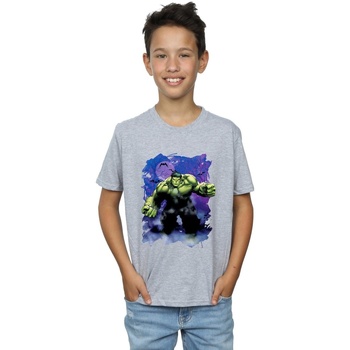 Vêtements Garçon T-shirts manches courtes Marvel Hulk Halloween Spooky Forest Gris