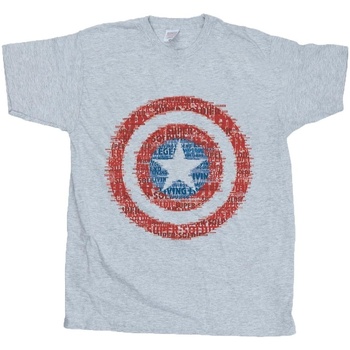 Vêtements Garçon T-shirts manches courtes Marvel Captain America 75th Super Soldier Gris