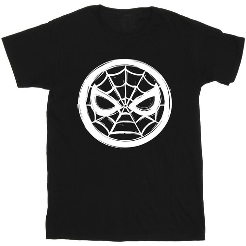 Vêtements Fille T-shirts manches longues Marvel Spider-Man Chest Logo Noir