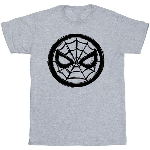 Vêtements Fille T-shirts manches longues Marvel Spider-Man Chest Logo Gris
