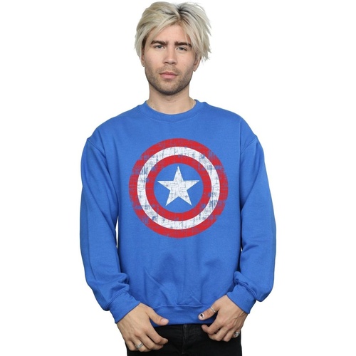 Vêtements Homme Sweats Marvel Avengers Captain America Scratched Shield Bleu