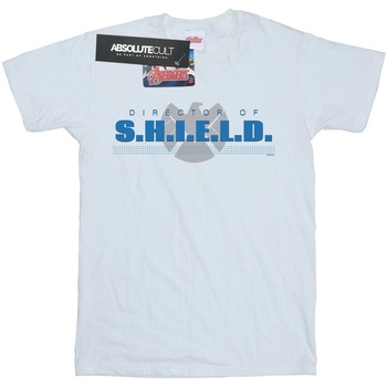 Vêtements Fille T-shirts manches longues Marvel Agents of S.H.I.E.L.D. Director Of S.H.I.E.L.D. Blanc