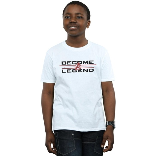 Vêtements Garçon T-shirts manches courtes Marvel Avengers Endgame Become A Legend Blanc