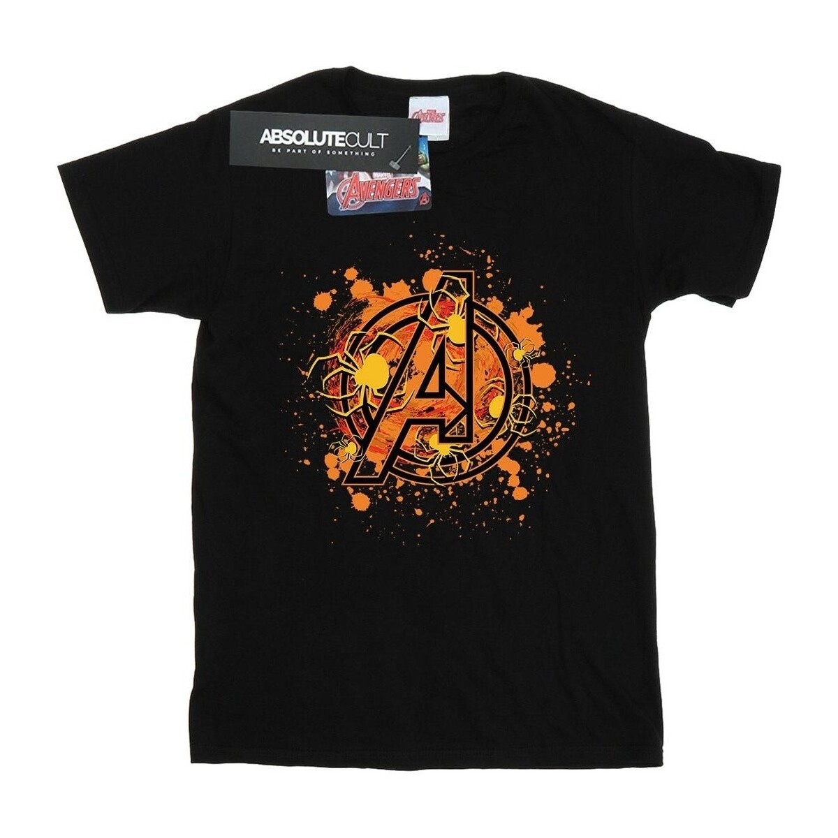 Vêtements Femme T-shirts manches longues Marvel Avengers Assemble Halloween Spider Logo Noir