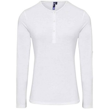 Vêtements Femme T-shirts manches longues Premier PR318 Blanc
