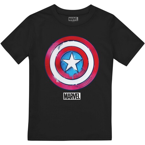 Vêtements Enfant T-shirts manches courtes Captain America TV2697 Noir
