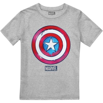 Vêtements Enfant T-shirts manches courtes Captain America  Gris