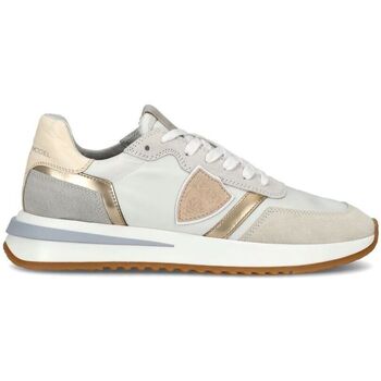 Chaussures Femme Baskets mode Philippe Model TYLD W047 - TROPEZ 2.1 LOW-MONDIAL BLAN OR Blanc