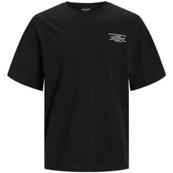 Vêtements Homme T-shirts & Polos Jack & Jones 12250651 RILEY-BLACK Noir