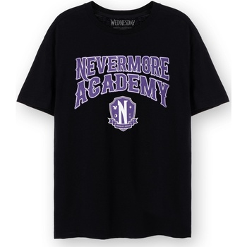 Vêtements Femme T-shirts manches longues Wednesday Nevermore Academy Noir