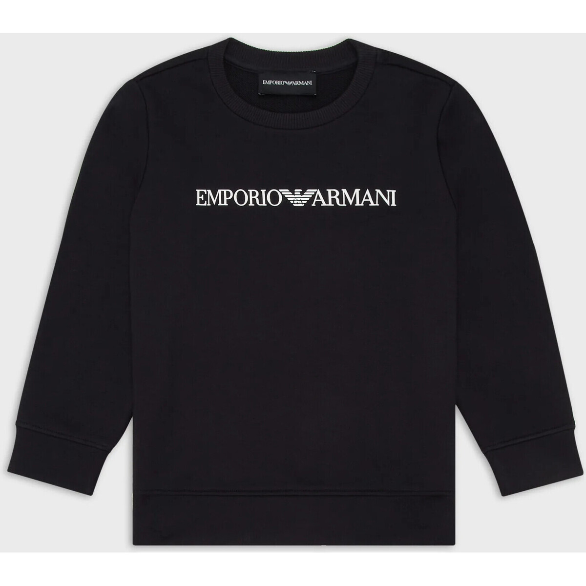Vêtements Femme Giorgio Armani crease-effect V-neck T-shirt EMPORIO ARMANI FELPA IN MISTO MODAL CON LOGO Art. 8N4MR6 