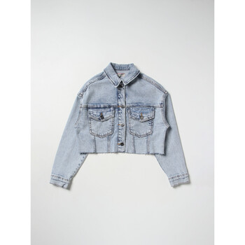Vêtements Femme Polos manches longues Pinko PINKO UP GIACCA DENIM CROPPED Art. 033100 