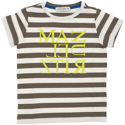 Vêtements Femme T-shirts & Polos Manuel Ritz T-SHIRT A RIGHE CON LOGO Art. MR1334 