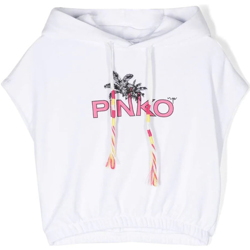 Vêtements Femme Housses de coussins Pinko PINKO UP FELPA CROPPED CON STAMPA Art. 033691 