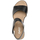 Chaussures Femme Via Roma 15 Gabor Sandales en cuir velours à talon compensé Noir