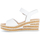 Chaussures Femme Sandales et Nu-pieds Gabor Sandales en cuir grainé à talon compensé Blanc