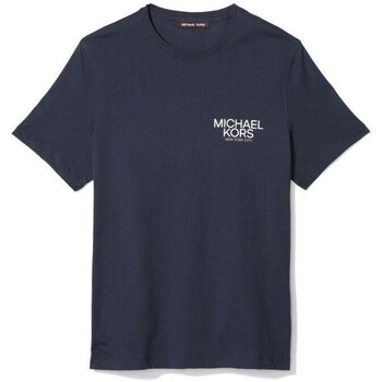Vêtements Homme T-shirts manches courtes MICHAEL Michael Kors CR451VPFV4 SS MODERN LOGO TEE Bleu