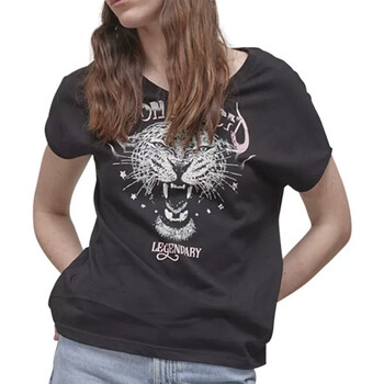 Vêtements Femme T-shirts manches courtes Von Dutch VD/TVC/TIGER Noir