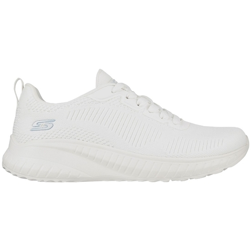 Chaussures Femme Baskets mode Skechers BOBS SQUAD CHAOS - FACE O Blanc