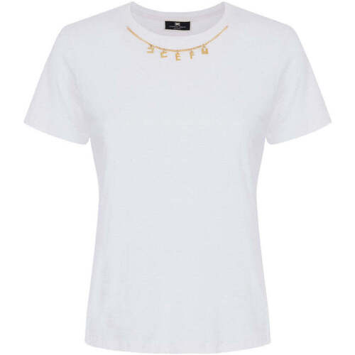 Vêtements Femme T-shirts & Polos Elisabetta Franchi  Blanc