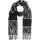 Accessoires textile Femme Echarpes / Etoles / Foulards Moschino Sciarpa Donna Black Grey 30770-M2990 Noir
