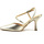Chaussures Femme Bottes Guess Sandalo Tacco Donna Platino Oro FLJSHALEM03 Doré