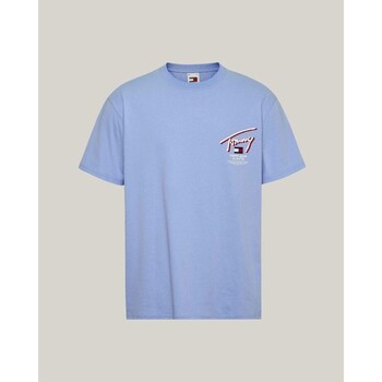 Vêtements Homme T-shirts manches courtes Tommy Hilfiger DM0DM18574C3S Bleu