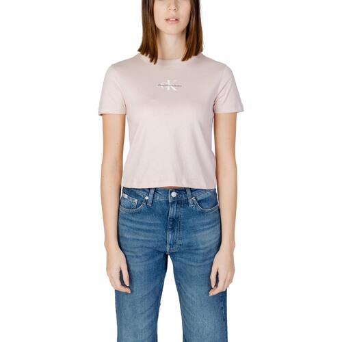 Vêtements Femme T-shirts manches courtes Calvin Klein Jeans J20J223113 Rose