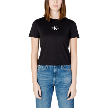 Vêtements Femme T-shirts manches courtes Calvin Klein Jeans J20J223113 Noir
