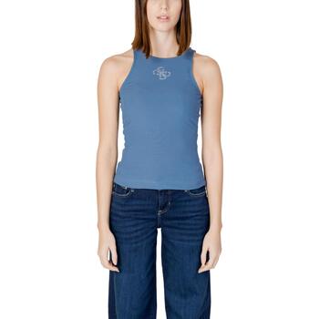 Vêtements Femme Débardeurs / T-shirts sans manche Guess W4RP43 KAZH2 Bleu
